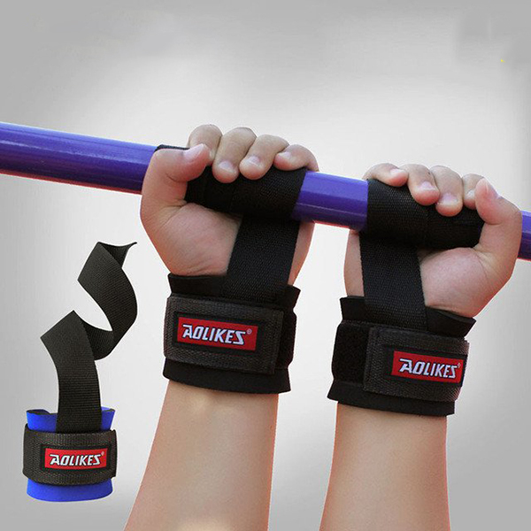 Dây Kéo Lưng Trợ Lực Cổ Tay Lifting Straps Tập GYM Aolikes AL-7638 (1 Đôi) 