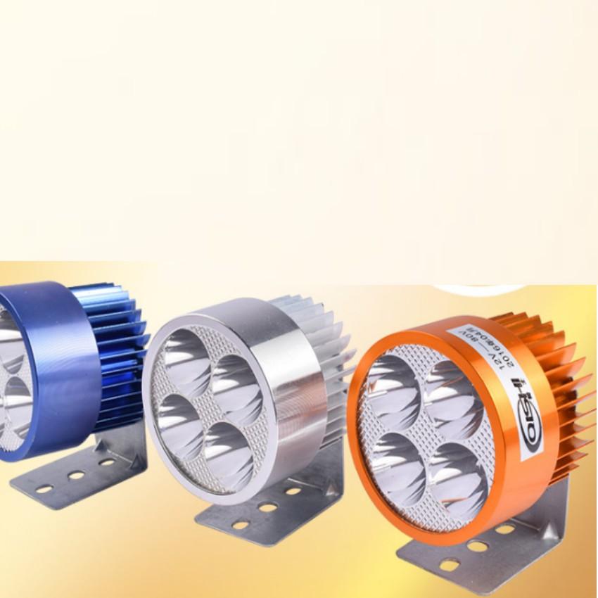 ️️ Đèn pha trợ sáng 4 LED dành cho xe mô tô, xe điện