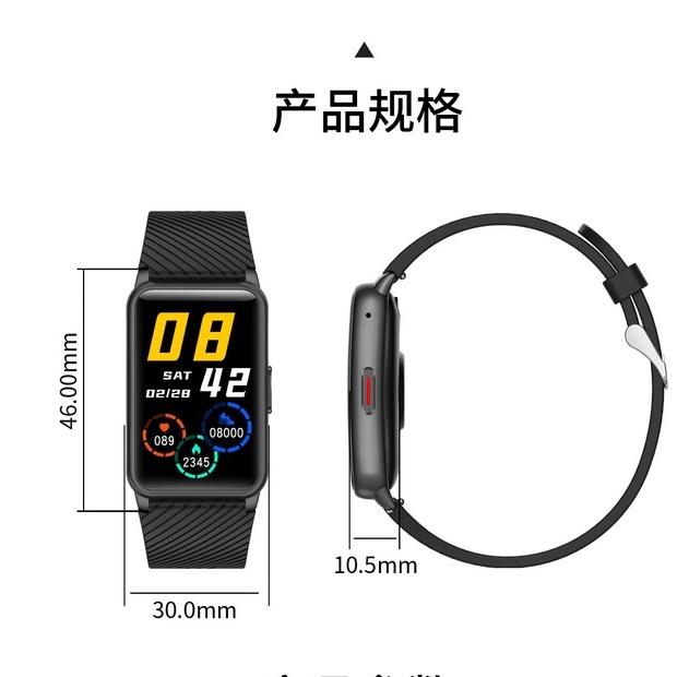 Đồng hồ thông minh Lykry H96 màn hình vuông 1.57 inch kết nối Bluetooth hỗ trợ cuộc gọi trong thời gian chờ