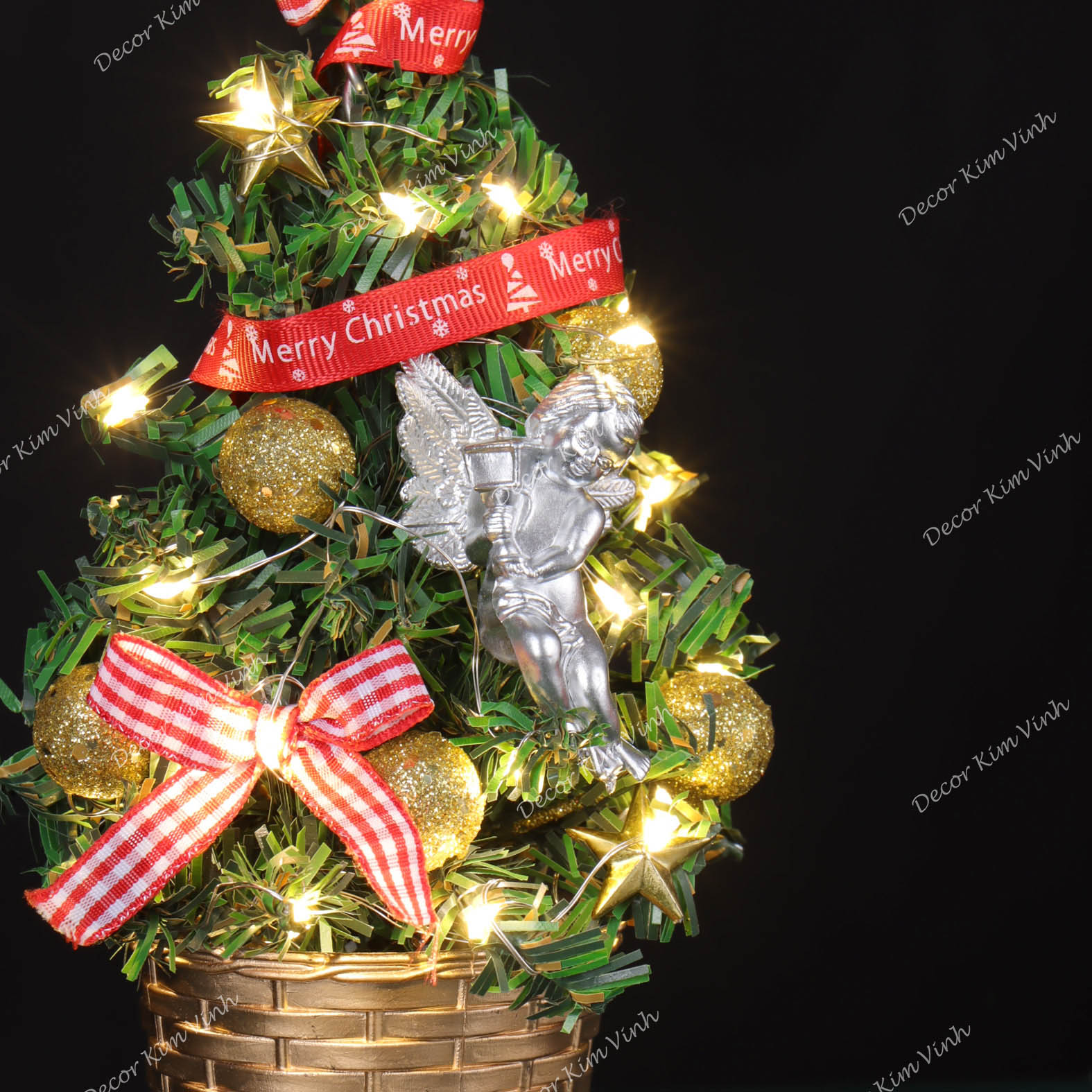 Cây Thông Nhí TNM15 Cây 20cm Trang Trí Giáng Sinh Cây Thông Noel