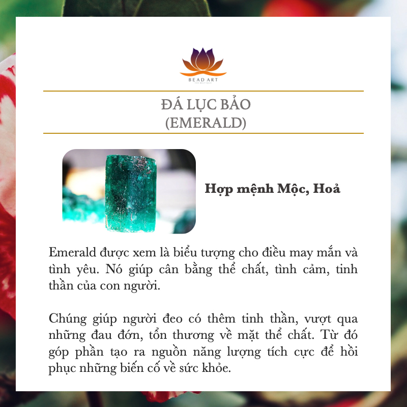 Vòng Tay 2MM Đá Lục Bảo, Emerald Xanh Lá Tự Nhiên Giác Cắt, Mộc, Hoả, Vòng Tay Phong Thuỷ, Lắc Tay - Bead Art