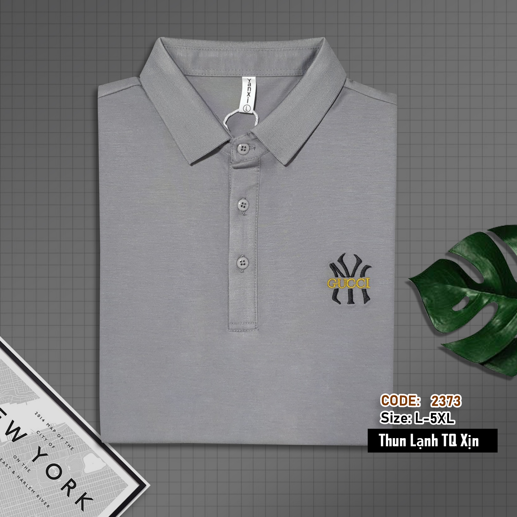 2373 - Áo Polo nam tay ngắn, Áo cổ trụ nam thun lạnh cao cấp, hàng Xưởng may Vinh Thiện Phát, sỉ từ 10 cái