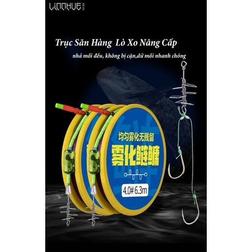 Trục Câu Đài Săn Hàng Lò Xo Nâng Cấp Dây Trục Câu Cá Thương Hiệu Linnhu Cao Cấp