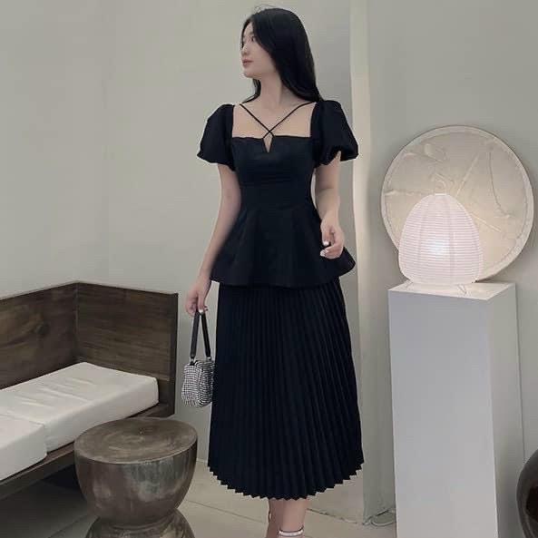 ÁO TAY PHỒNG CHÉO DÂY 13507