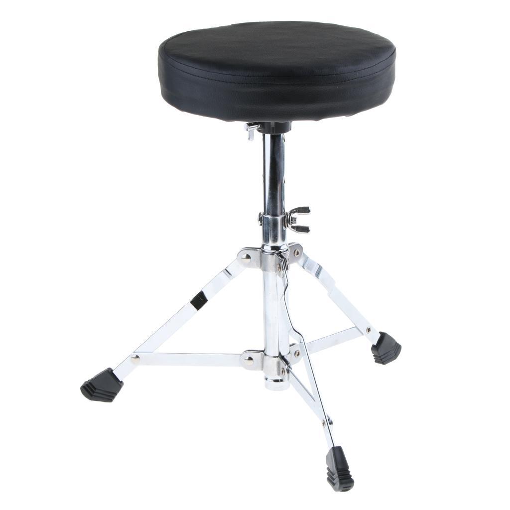 2x1 Piece Drum Throne Seat Drummers Stool Stand Chair