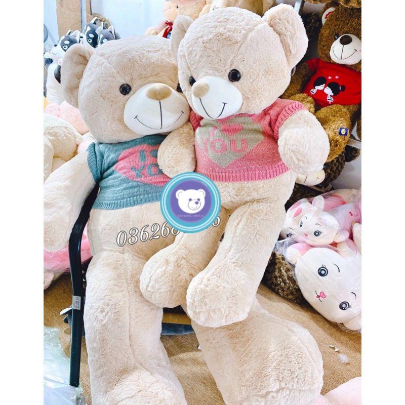 Gấu bông - Gấu teddy mặc áo len - Gấu Bông Hana