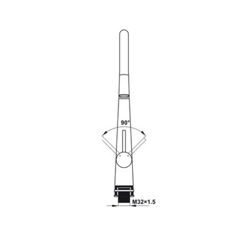 Vòi Rửa Chén Hafele HT21-CH1P245 577.55.220 - Vòi Nóng/Lạnh - Đầu Lọc Neoperl - Hàng Chính Hãng