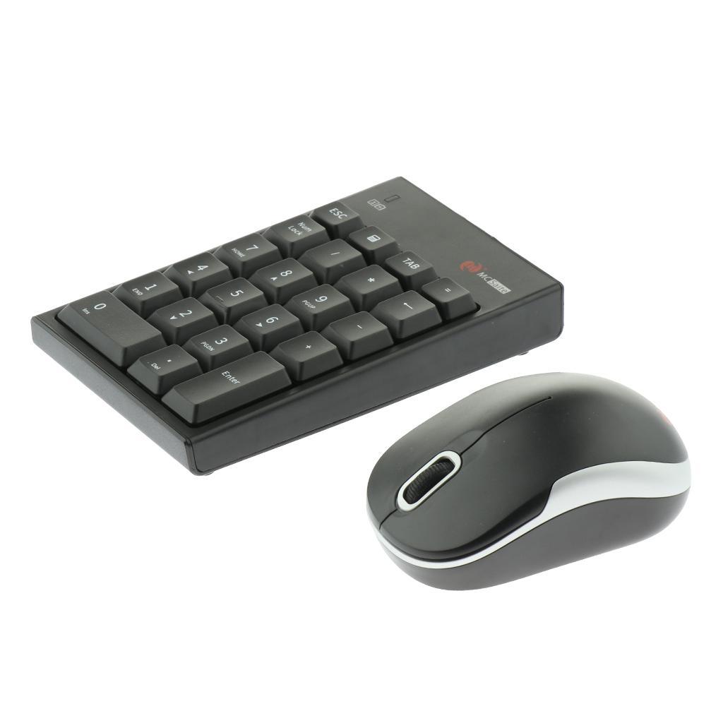 Portable Slim Number Pad And Mouse Combo for Laptop Desktop Computer PC