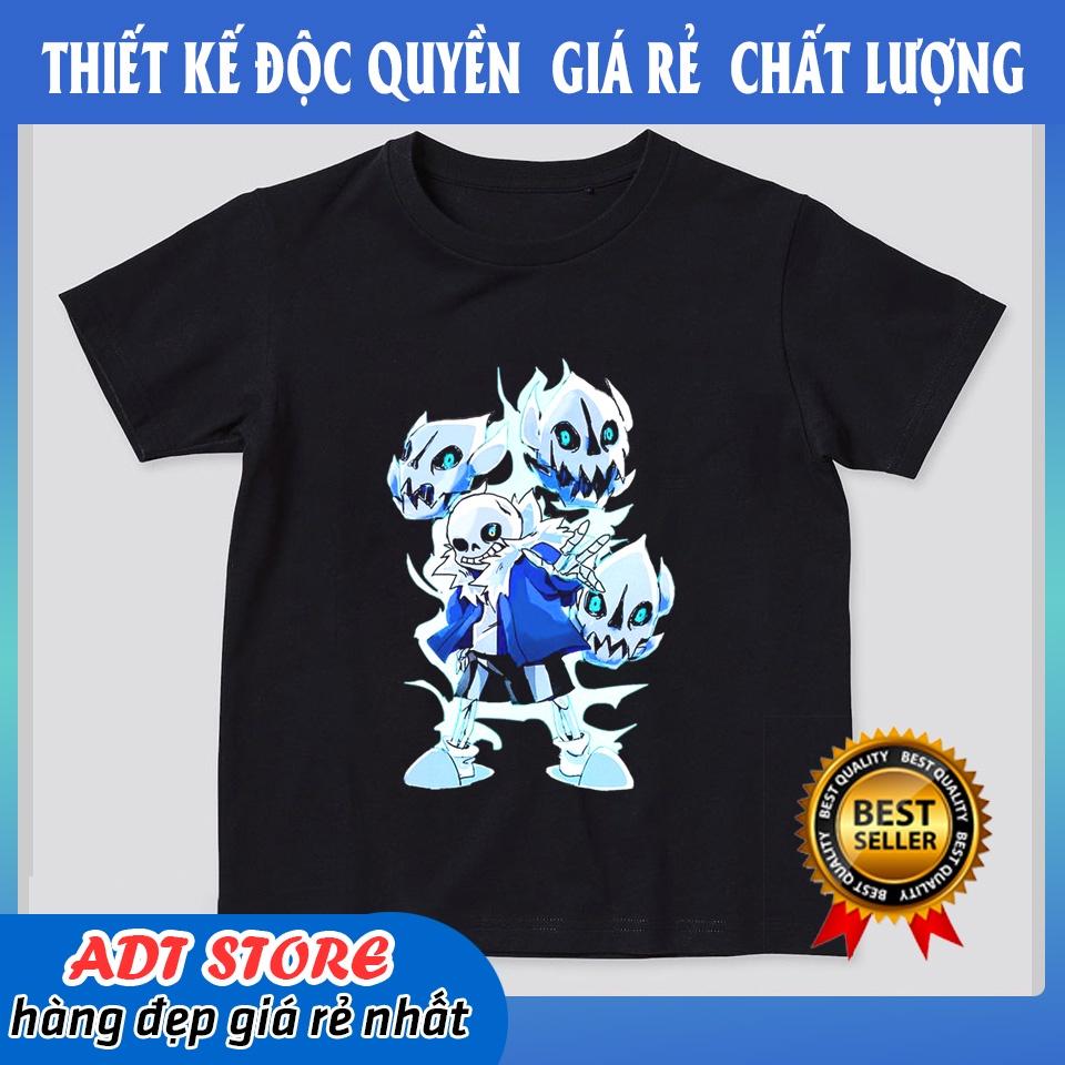 Áo Thun Bé Trai In Hình Game Undertale Sans Error 404 cực chất giá rẻ