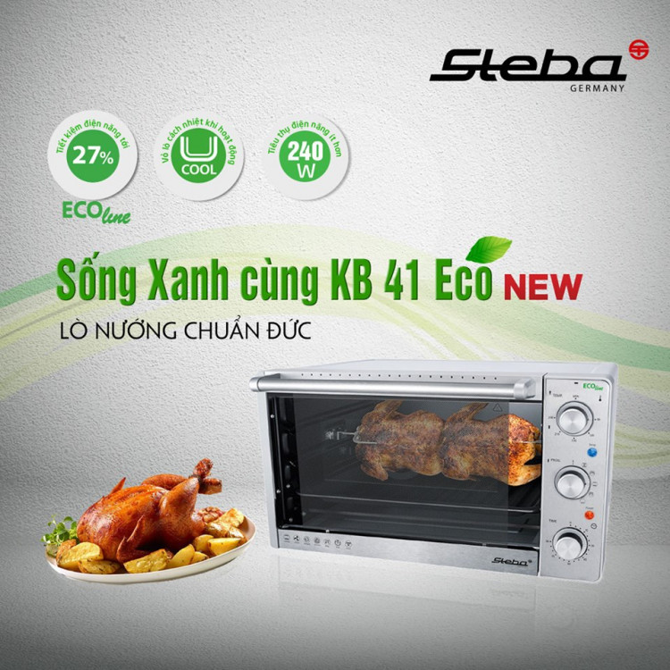 Lò nướng Steba KB41ECO công nghệ mới thân thiện với môi trường