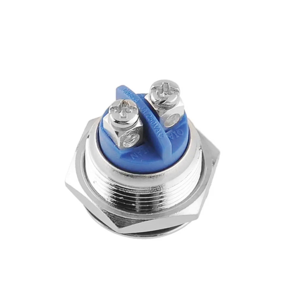 Nút công tắc, Nút nguồn Nhấn nhả, Nhấn đề 16mm  Vỏ INOX chống nước