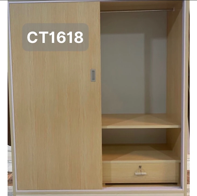 Tủ quần áo nhựa cánh lùa ngăn kéo trong ĐV Tundo 164 x 185 x 50 cm nhiều màu lựa chọn