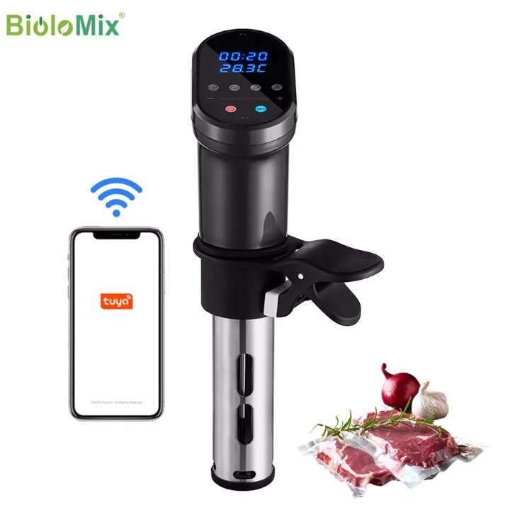 Máy nấu chậm Sous Vide BioloMix SV-1900 IPX7 thế hệ thứ 3 1200W - Hàng Nhập Khẩu