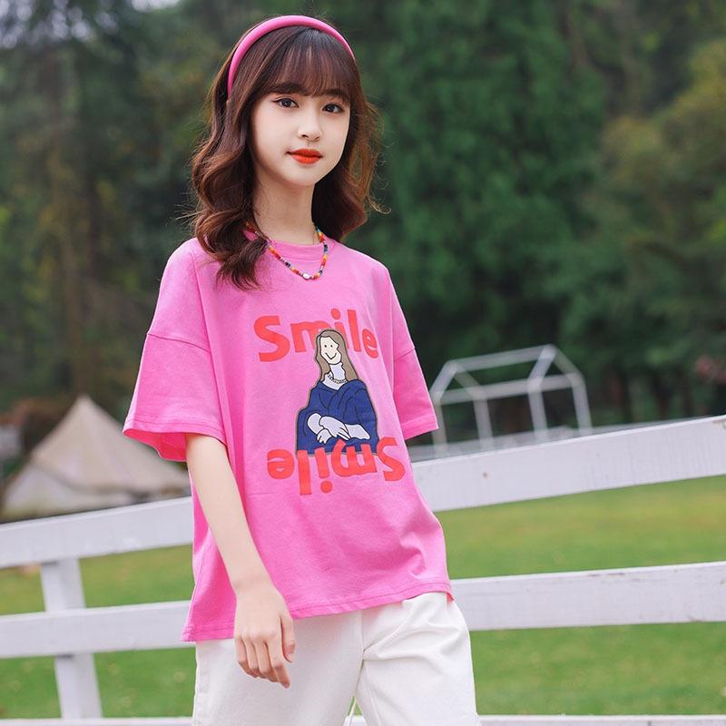 ATG12 Size 130-170 (25-45kg) Áo thun bé gái (Áo thun vải thô Hàn Quốc) Thời trang trẻ Em hàng quảng châu