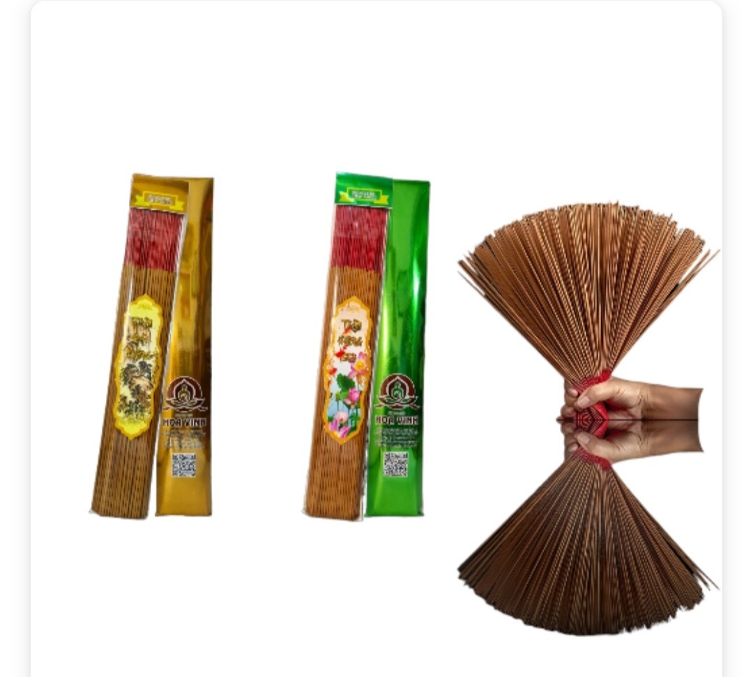 NHANG HOA VINH CHÍNH HÃNG - TRẦM LIÊN HOA 80 CÂY - MÀU CAM ĐẤT 15K - 4 TẤC