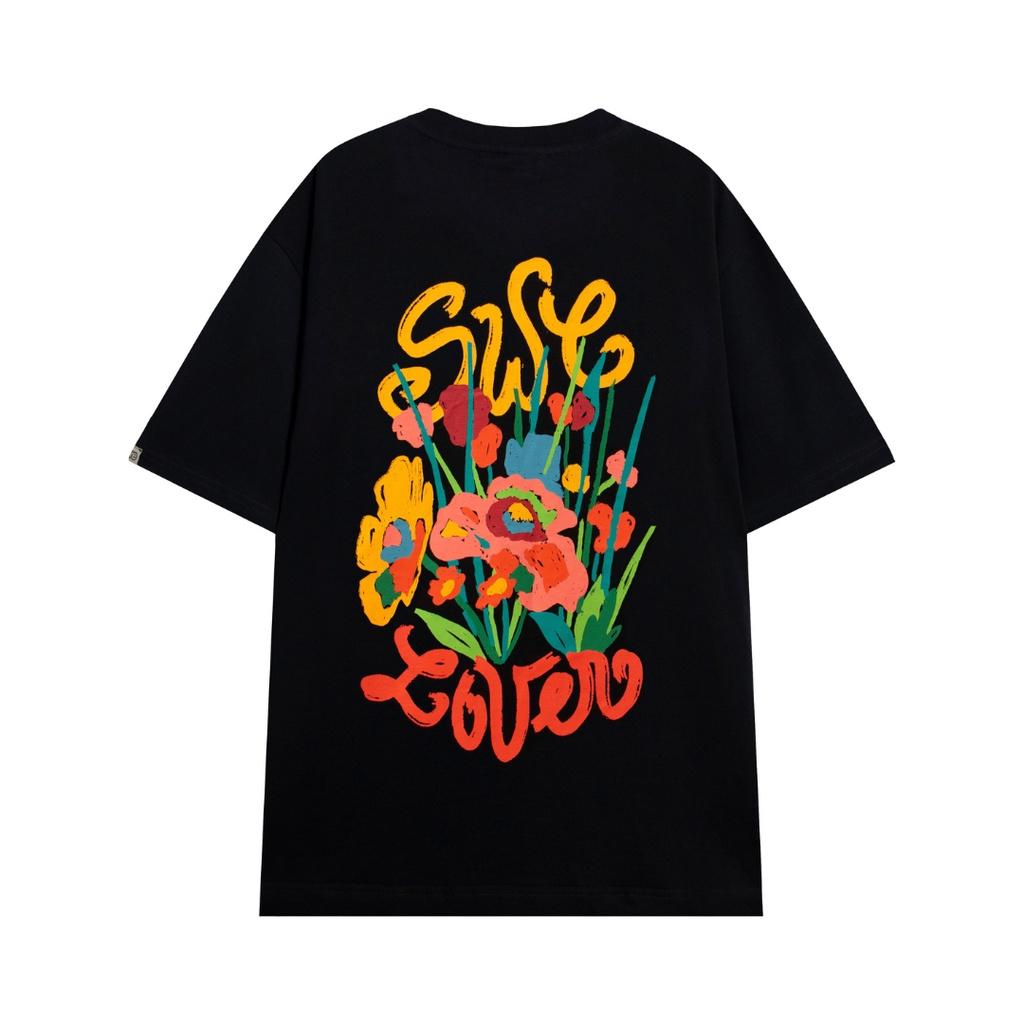 SWE - Áo thun nam nữ POPPY TEE in hình tay ngắn form rộng thời trang chính hãng