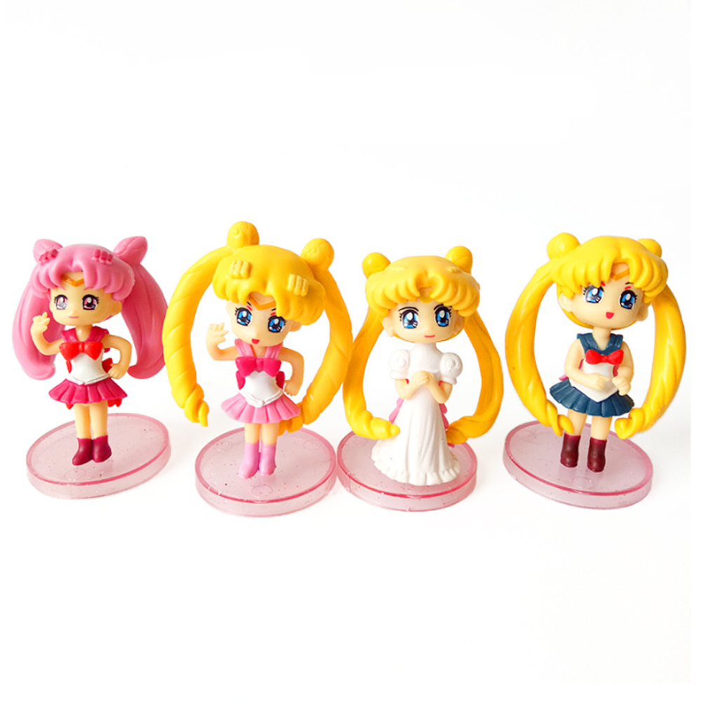 Bộ 04 Mô Hình Thủy Thủ Mặt Trăng - Sailor Moon