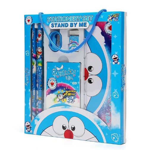 Bộ dụng cụ học tập 7 món mèo Doraemon cho bé