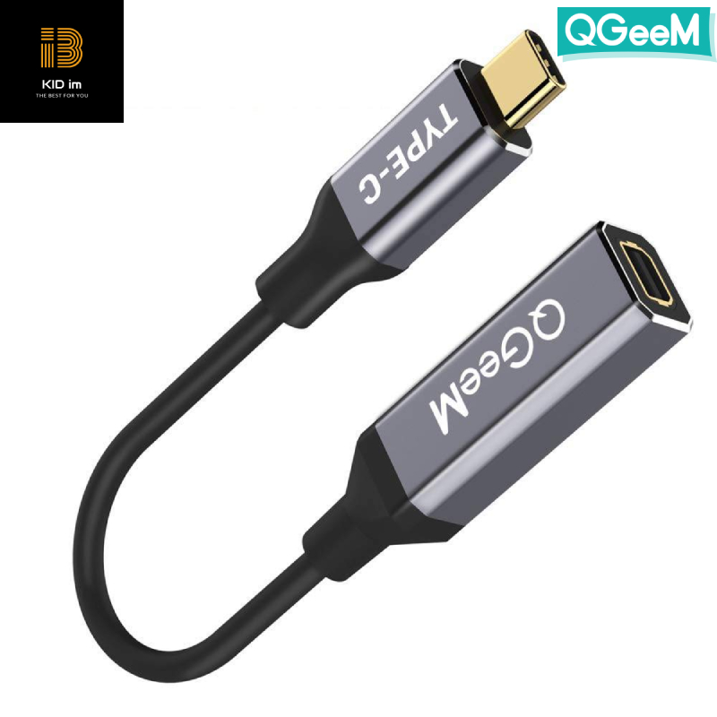 Cáp chuyển cổng QGeeM USB Type C 3.1 sang Mini-DP Female 4K 60HZ HDTV cho Macbook, Samsung S8-Hàng Chính Hãng