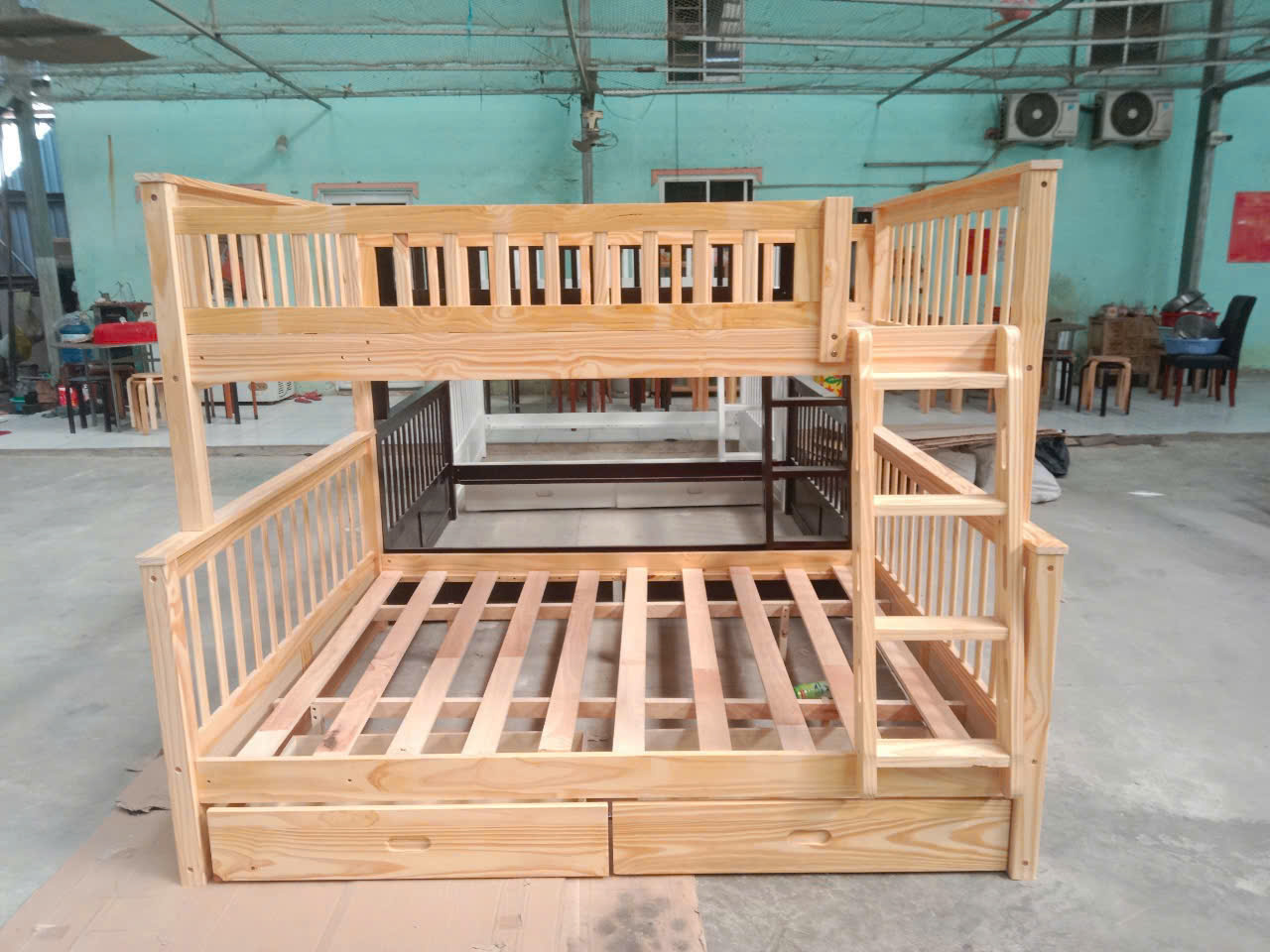 Giường 2 tầng Juno Sofa Trên 1m4/ Dưới 1m6 - 4 màu lựa chọn