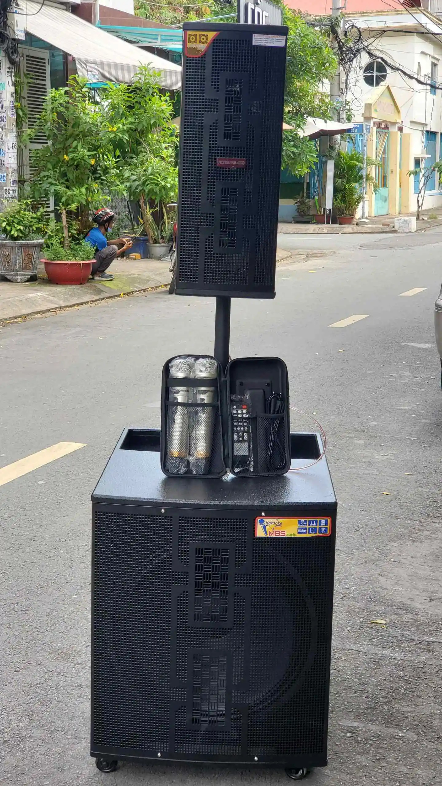 Loa karaoke công xuất lớn MTMAX BK55 bass 50 kèm loa thanh xoay 360 âm cực căng thích hợp karaoke gia đình sân khấu vui chơi hội họp