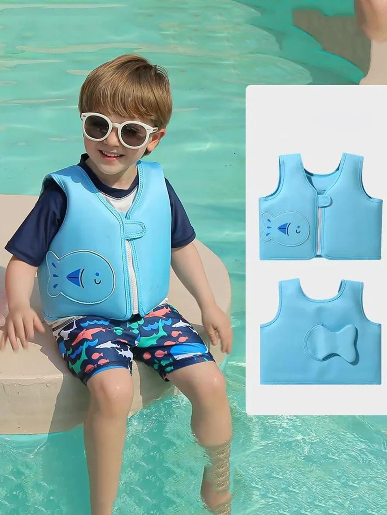 Phao bơi lội cho bé 2 tuổi Blue Ocean Fish Fashion