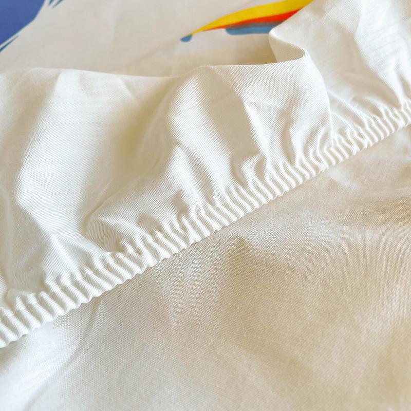 Bonenjoy 100% Bộ Chăn Ga Gối Cotton Trái Tim In Trang Bị Tấm Kích Thước Queen Lençol De Cama Casal Vua Kích Thước Dưới Tấm