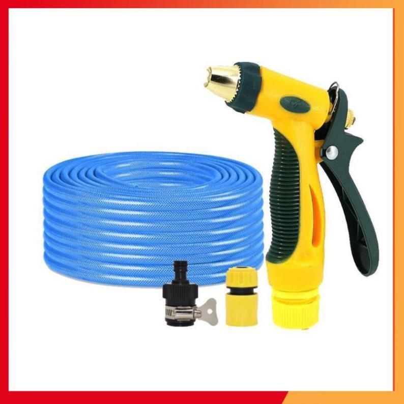 Bộ dây vòi xịt nước rửa xe,tưới cây tăng áp 3 lần 7-10m 206317