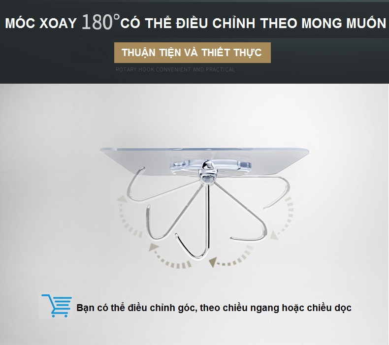 Móc Dán Tường Thần Thánh Chịu Lực Siêu Chắc - Hàng Chính Hãng