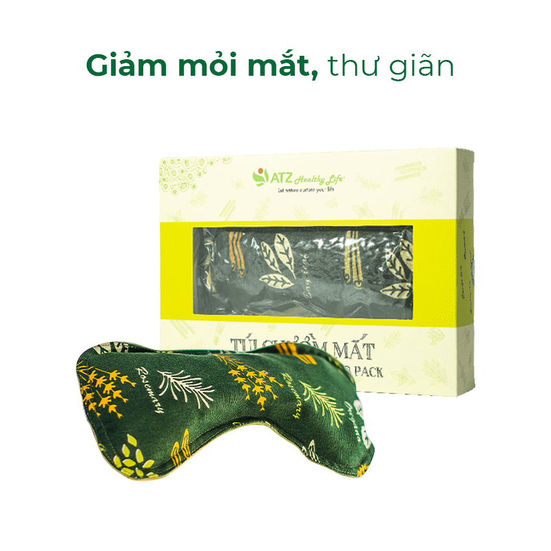 Túi Chườm Mắt Thảo Dược - ATZ Organic - Nóng Lạnh Đa Năng - Giảm Đau Đầu, Nhức Mỏi Mắt