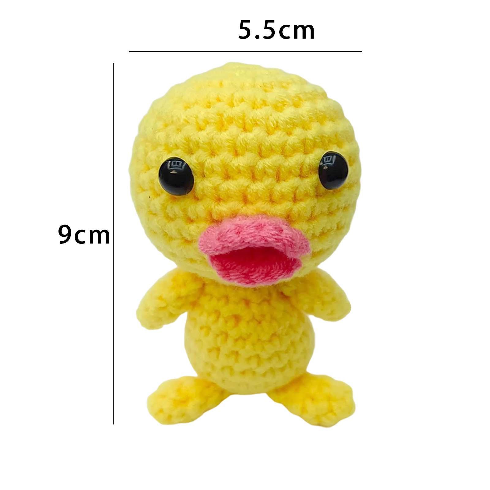 Beginner Crochet Kit DIY Make Your Own Needlework Crocheting Craft Stuffed Plush Doll for Adults Pendants Home Decor Perfect Gift