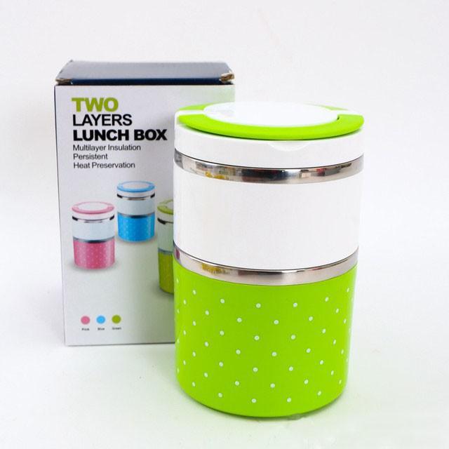 Hộp Đựng Cơm Giữ Nhiệt Lõi Inox 2 Tầng Omeo Sale Sốc