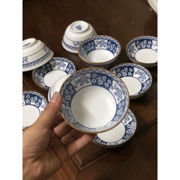 Xả Kho set 5 bát mắm ,muối bát tràng mã 1509