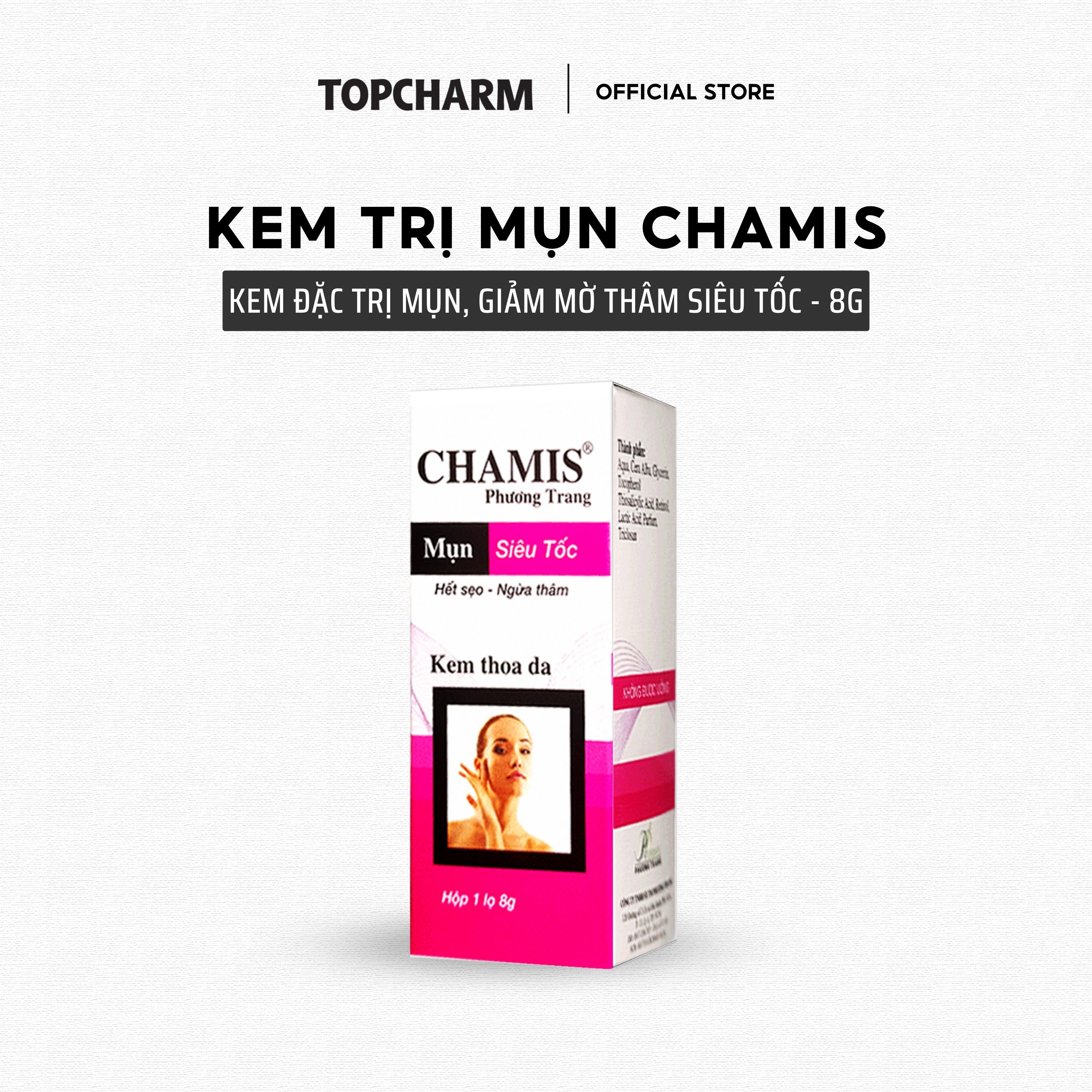 Kem mờ giảm mụn thâm siêu tốc CHAMIS