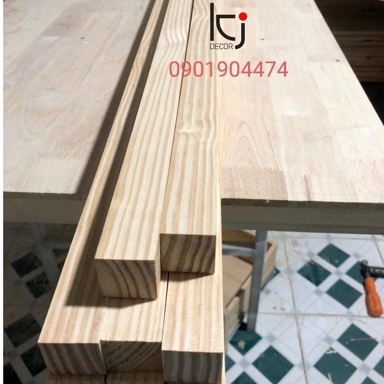 - THANH GỖ THÔNG DÀI 50x2x2CM LÁNG MỊN 4 MẶT