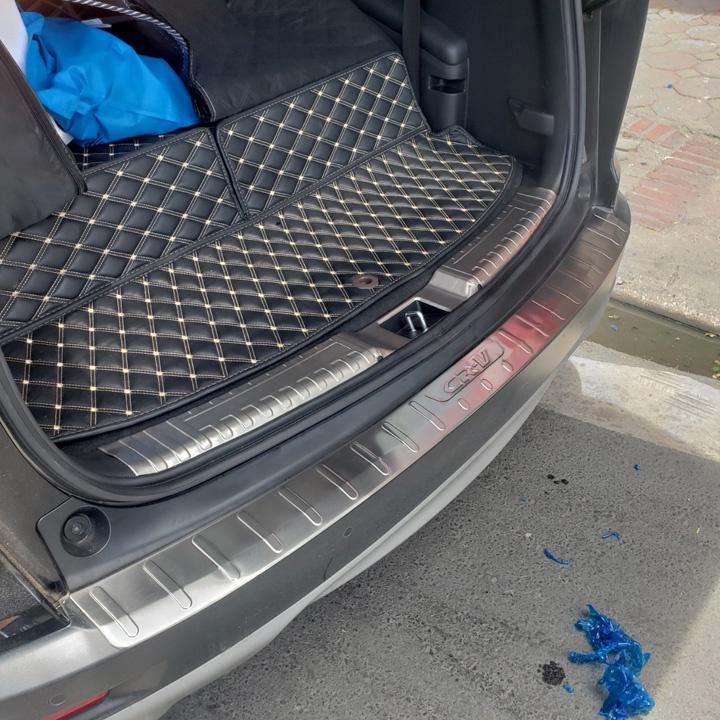 Bộ sản phẩm ỐP BẬC CỐP VÀ BẬC CỬA Inox xe Honda CRV, CR-V 2018-2019