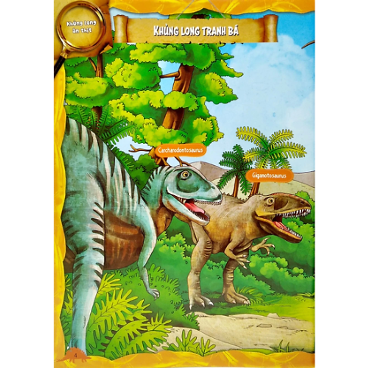 Sách Dán Hình Sáng Tạo - Thế Giới Khủng Long