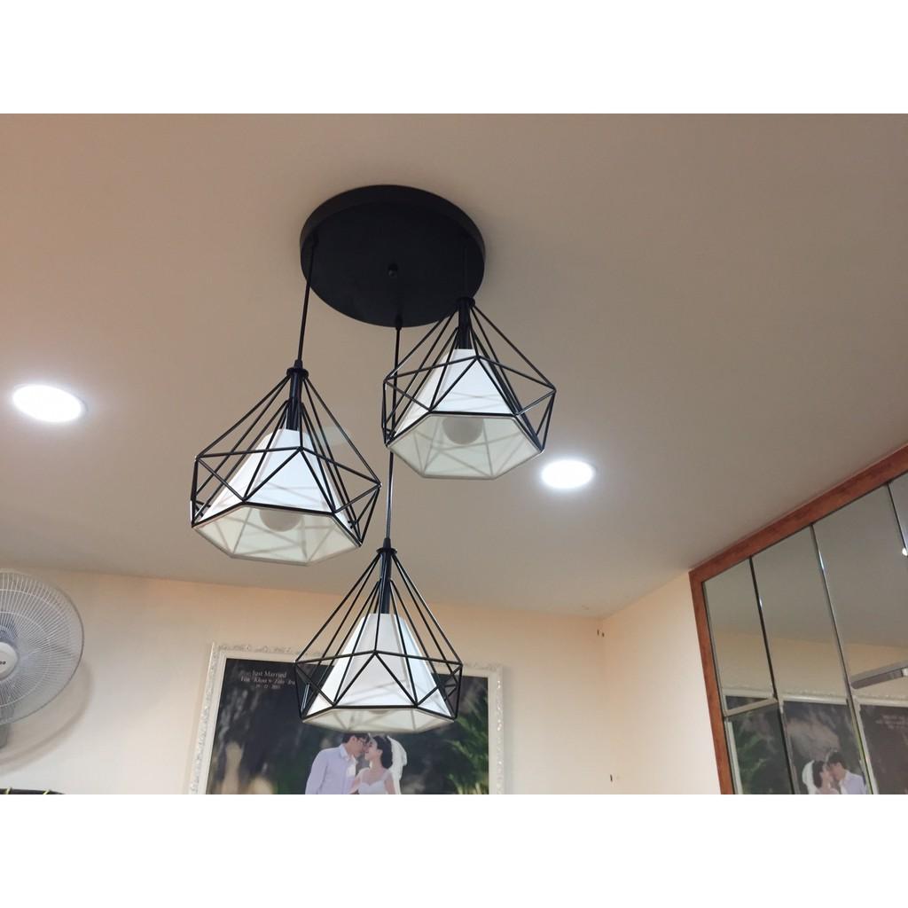 Đèn thả 3 kim cương đã bao gồm bóng