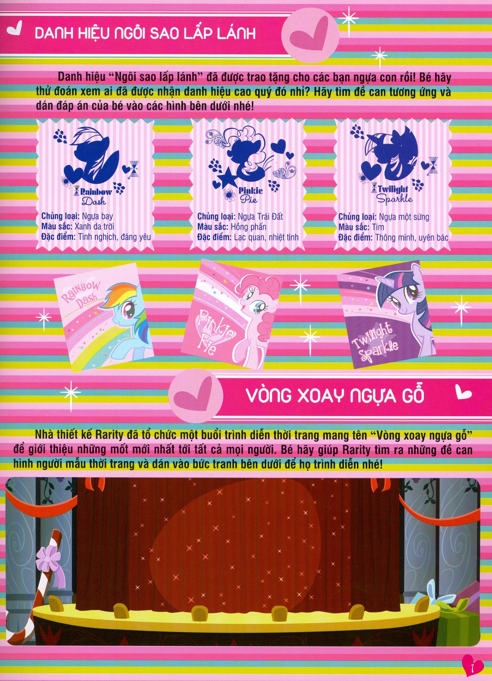 Sách My Little Pony - Bộ Sưu Tập Đề Can Lấp Lánh 1