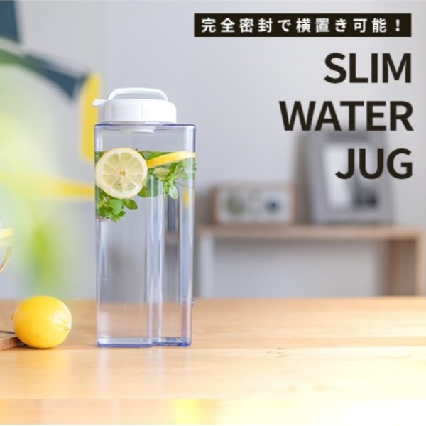 Bình nước nắp khóa xoáy vặn Asvel Drink Vio 2.2L làm từ nhựa AS cao cấp - nội địa Nhật Bản