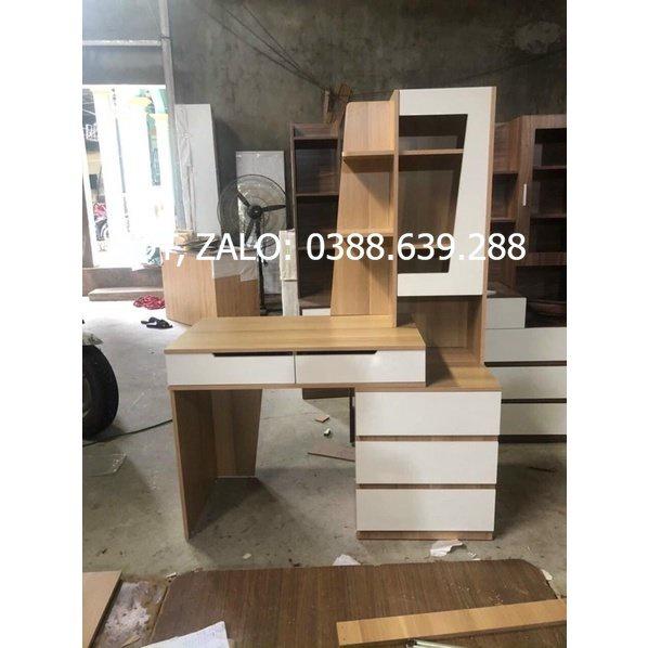 Bàn Làm Việc Có Giá Sách Gỗ MDF