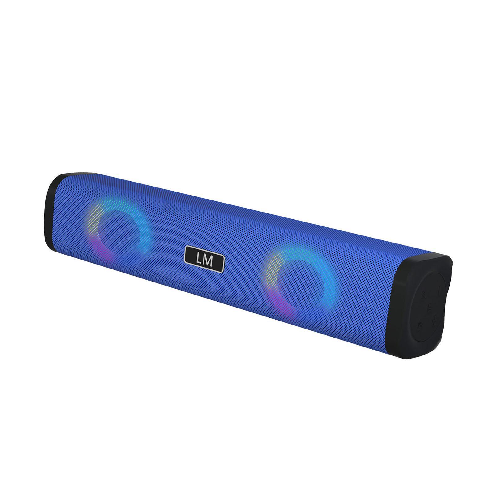 Wireless Sound Bar USB Powered Desktop Speaker for Cellphones Tablet Grb Blue
