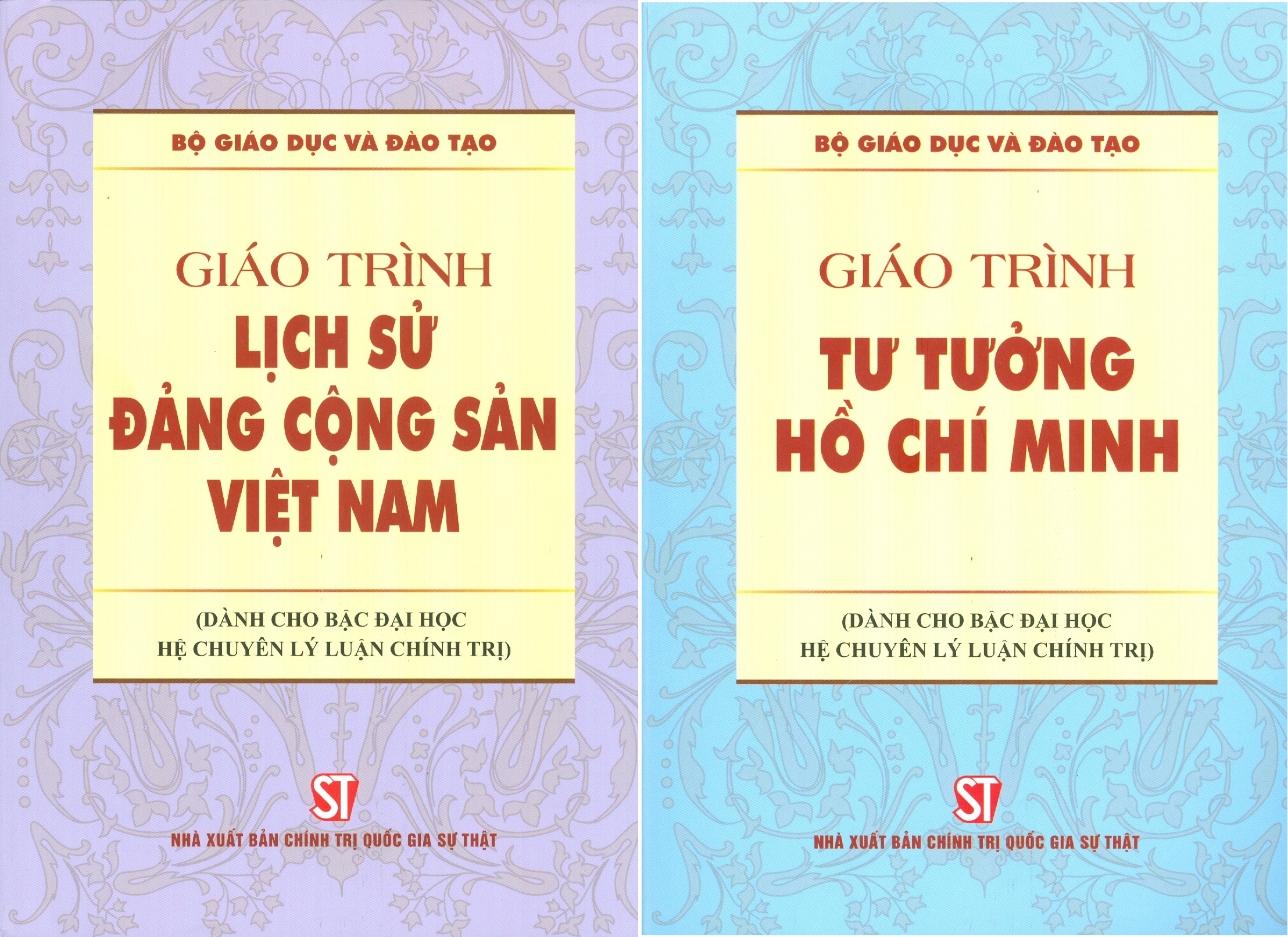 Combo 2 cuốn Giáo Trình Lịch Sử Đảng Cộng Sản Việt Nam + Giáo Trình Tư Tưởng Hồ Chí Minh