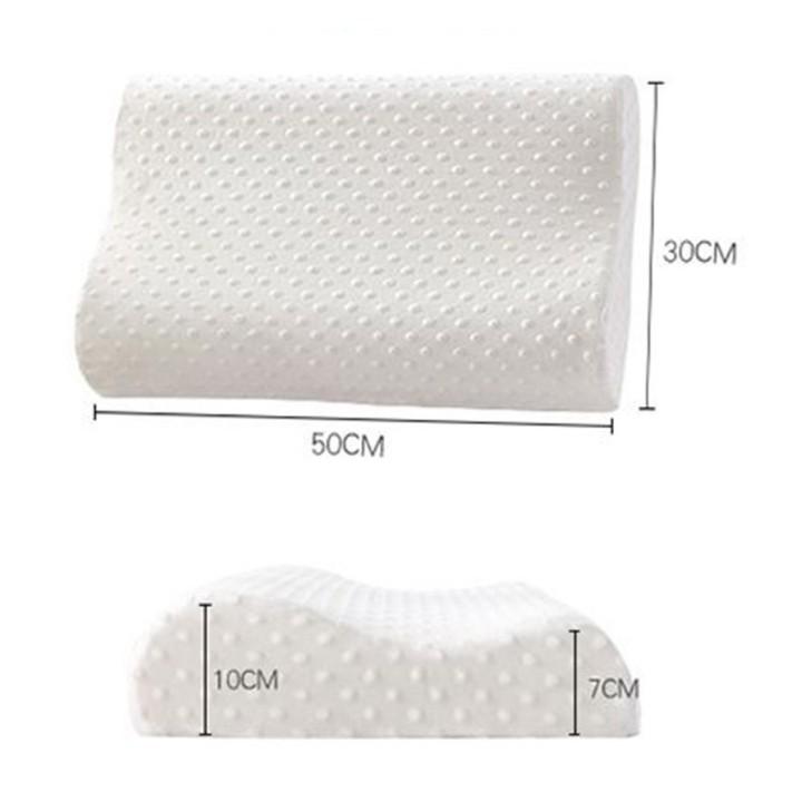 Gối Cao Su Non Hình Gợn Sóng Cho Bạn Giấc Ngủ Sâu - Thoải Mái - Hỗ Trợ Giảm Đau Mỏi Cổ Dành Cho Người Lớn - Vận Chuyển Miễn Phí Toàn Quốc