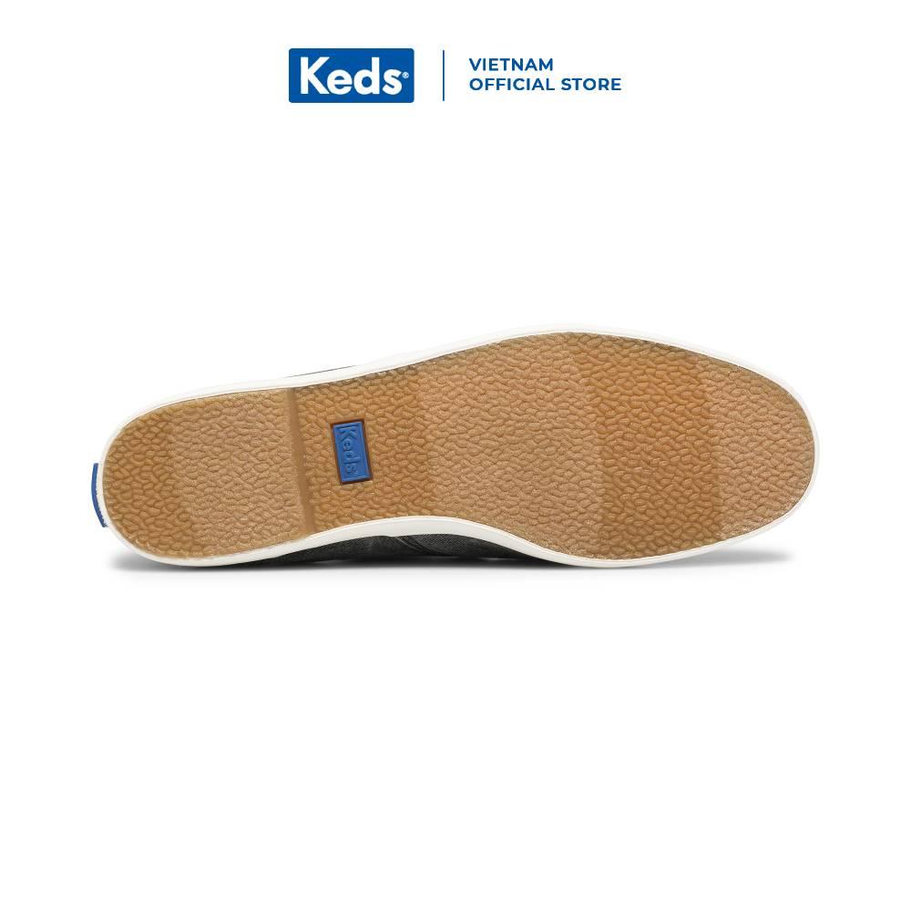 Giày Keds Nữ - Chillax Washed ORG Core Twill Charcoal - KD064815