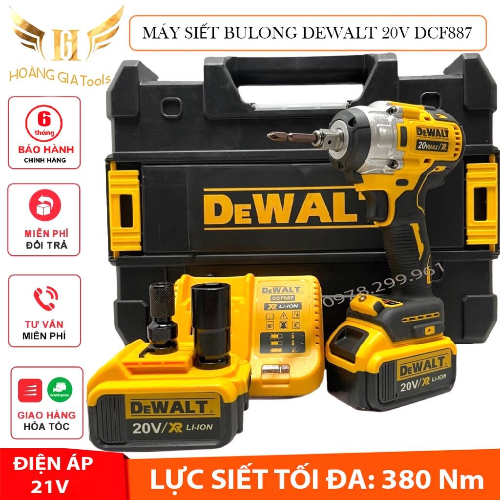 MÁY SIẾT BULONG MÁY VẶN VÍT DEWAALTT 20V DFC887, ĐỘNG CƠ KHÔNG CHỔI THAN, PIN TRÂU MÁY KHỎE