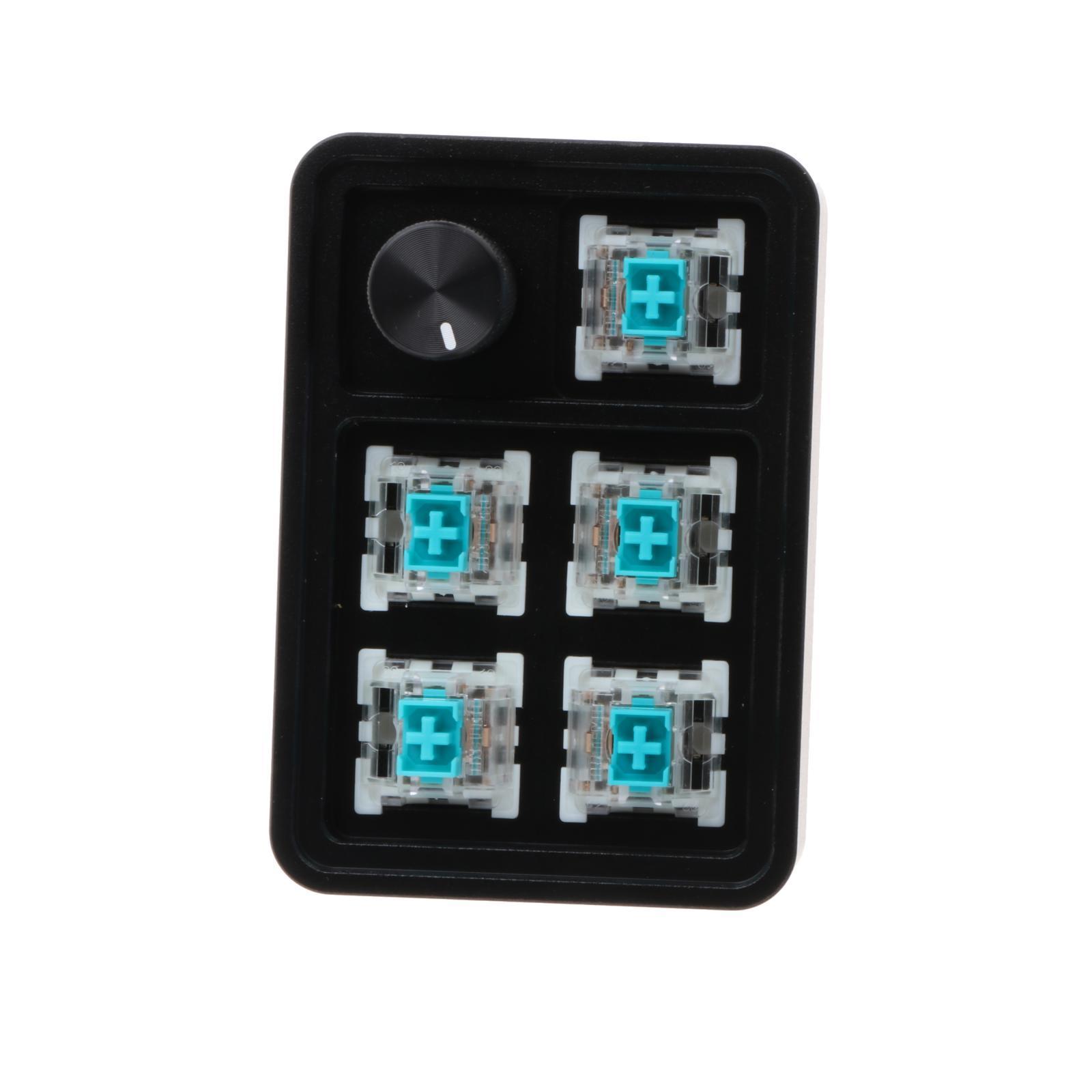 Five Keys Mechanical Keyboard with USB Cable with PBT Keycap Gaming Keypad Keypad