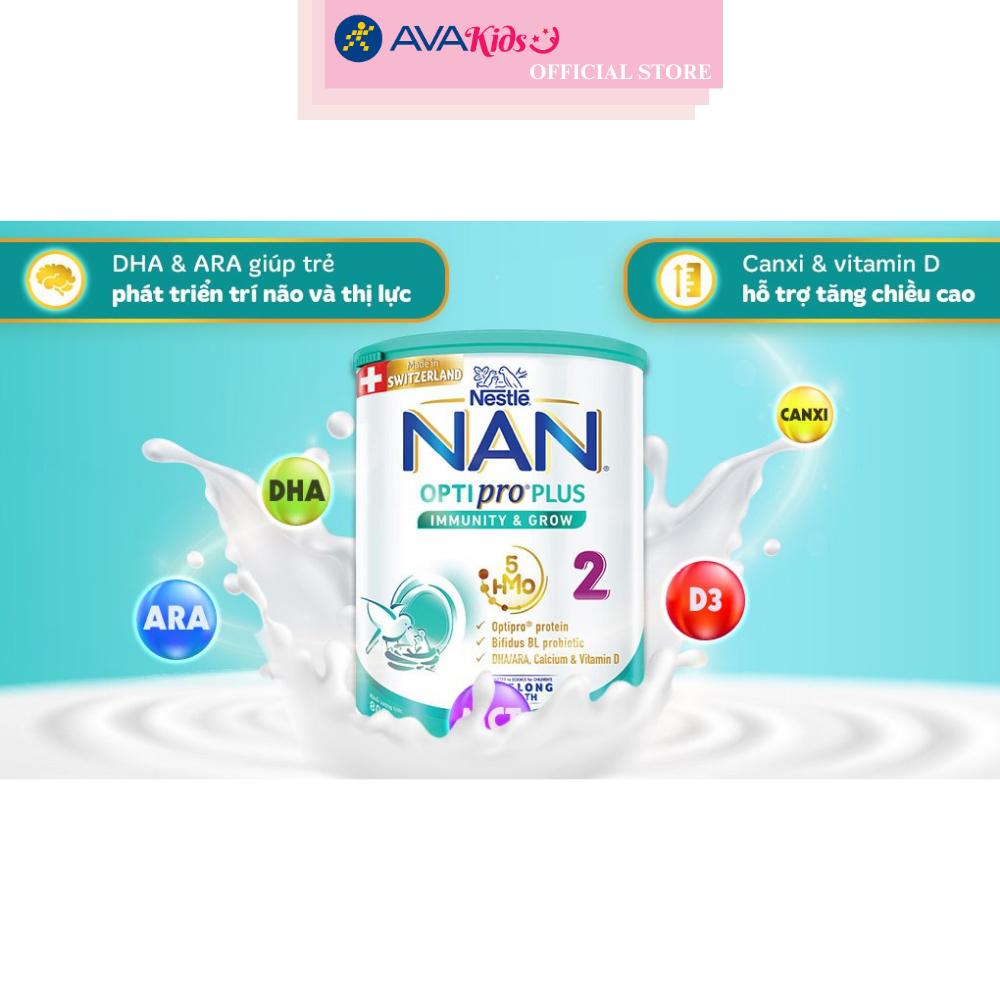 Sữa bột NAN Optipro Plus số 2 800g (6 - 12 tháng)