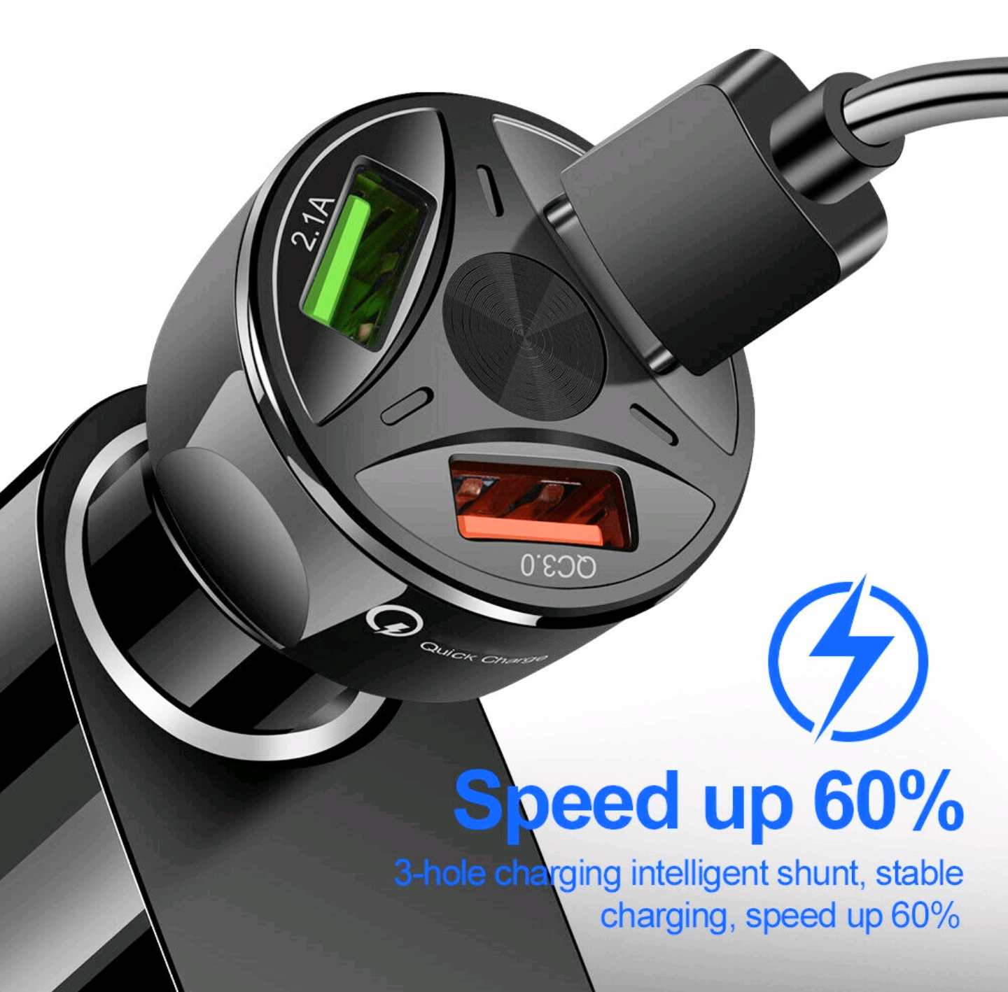 ĐẲNG CẤP VỚI 1 CHIẾC TẨU SẠC ĐIỆN THOẠI 3 CỔNG SẠC NHANH TIỆN DỤNG HÀNG CHUẨN CHẤT LƯỢNG