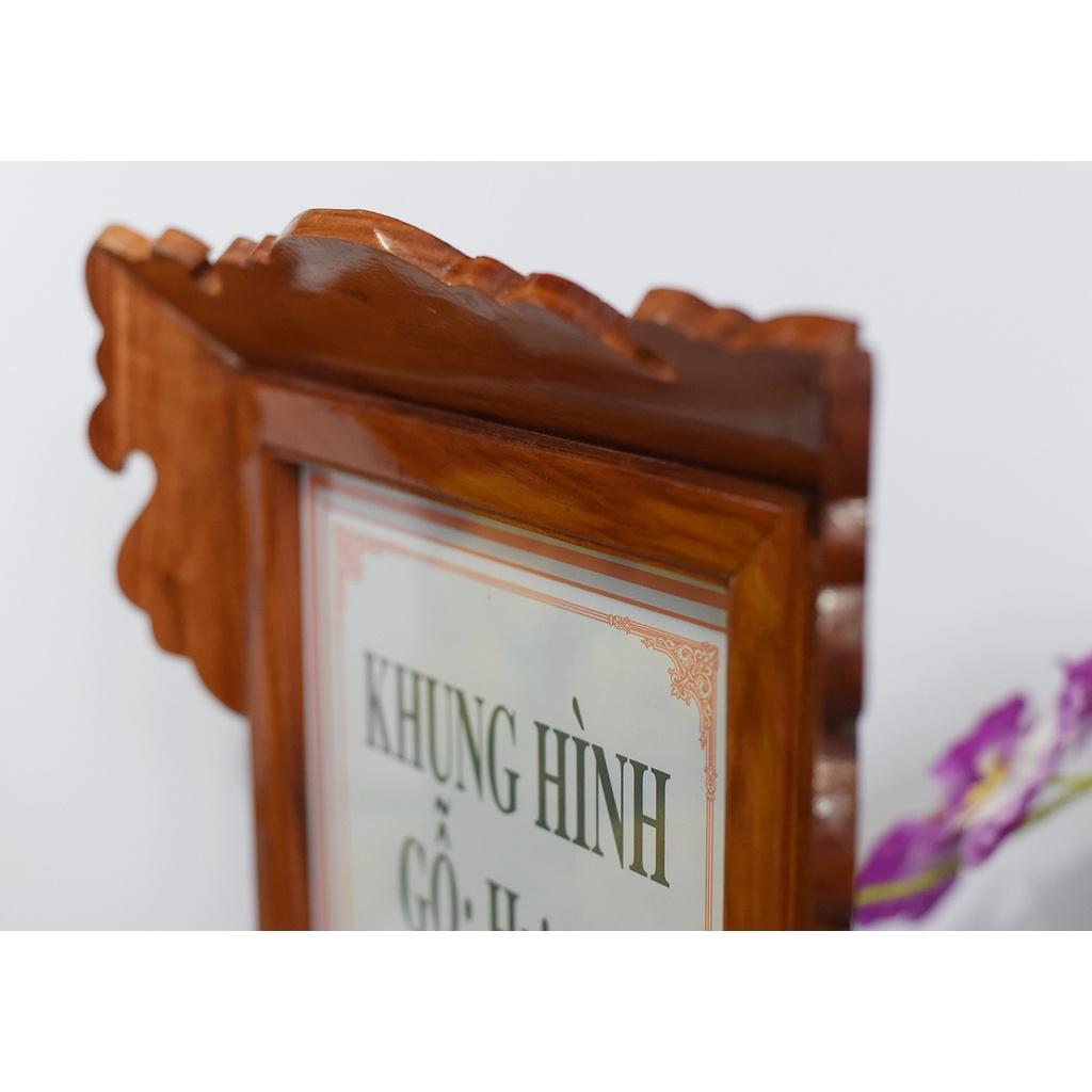 Khung hình thờ gỗ Hương trơn 20 x 25